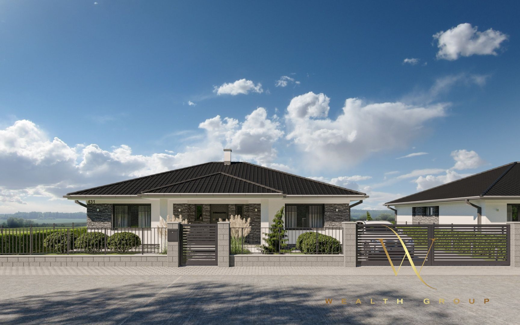 Kvetoslavov, okr. DS – na predaj POSLEDNÁ NOVOSTAVBA samostatného, 4i. tehlového RD – bungalov v súkromnej ulici, len 15 min. od Bratislavy