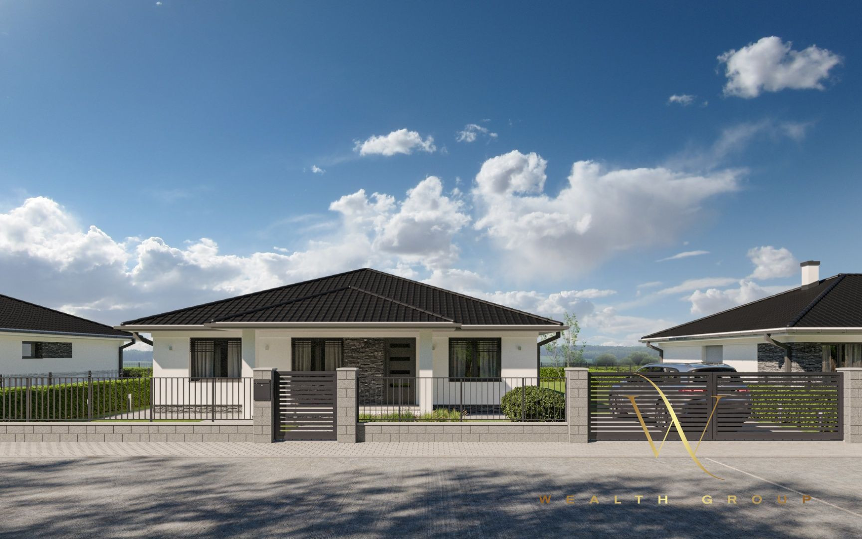 Kvetoslavov, okr. DS – na predaj POSLEDNÁ NOVOSTAVBA samostatného, 4i. tehlového RD – bungalov v súkromnej ulici, len 15 min. od Bratislavy