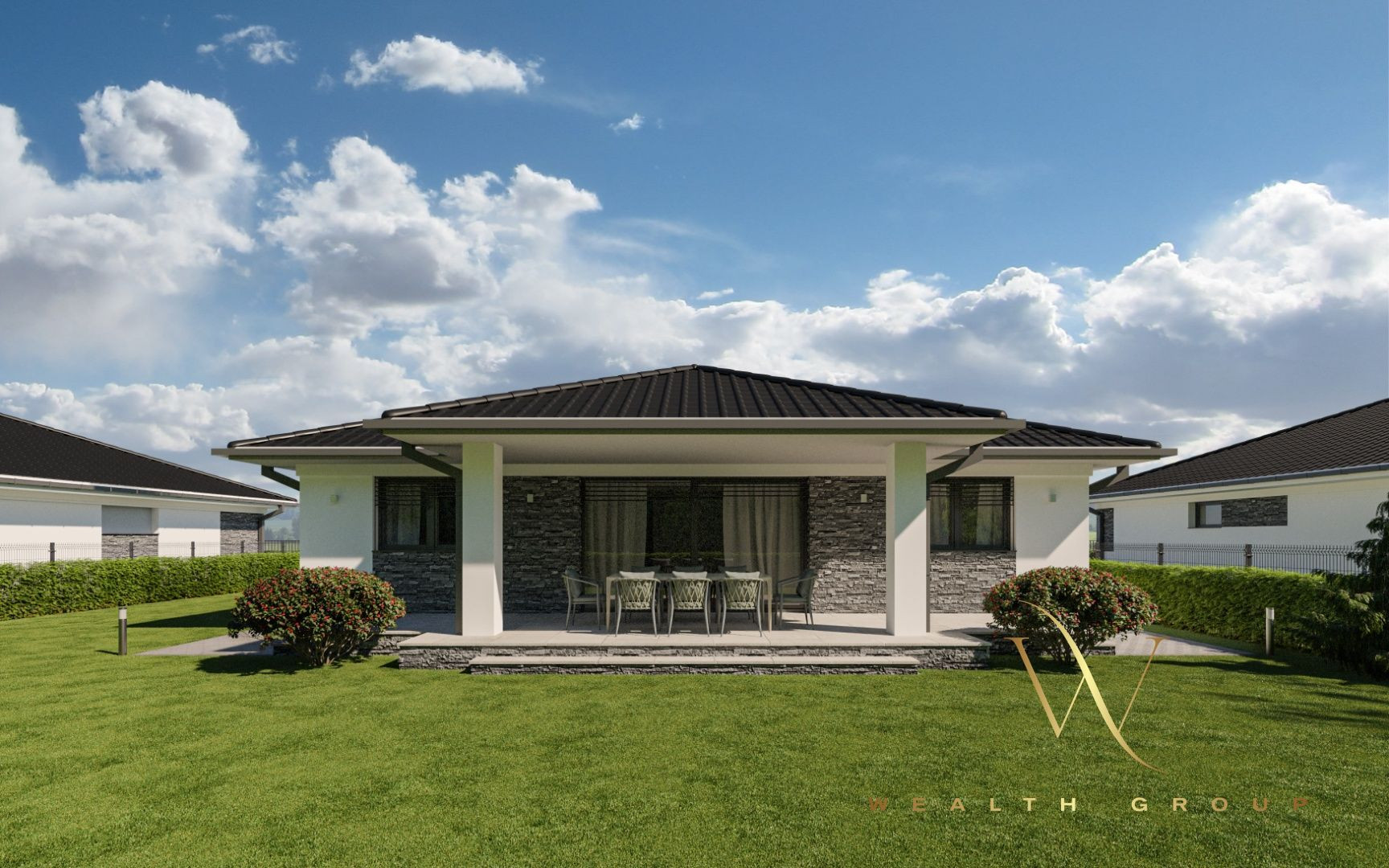 Kvetoslavov, okr. DS – na predaj POSLEDNÁ NOVOSTAVBA samostatného, 4i. tehlového RD – bungalov v súkromnej ulici, len 15 min. od Bratislavy