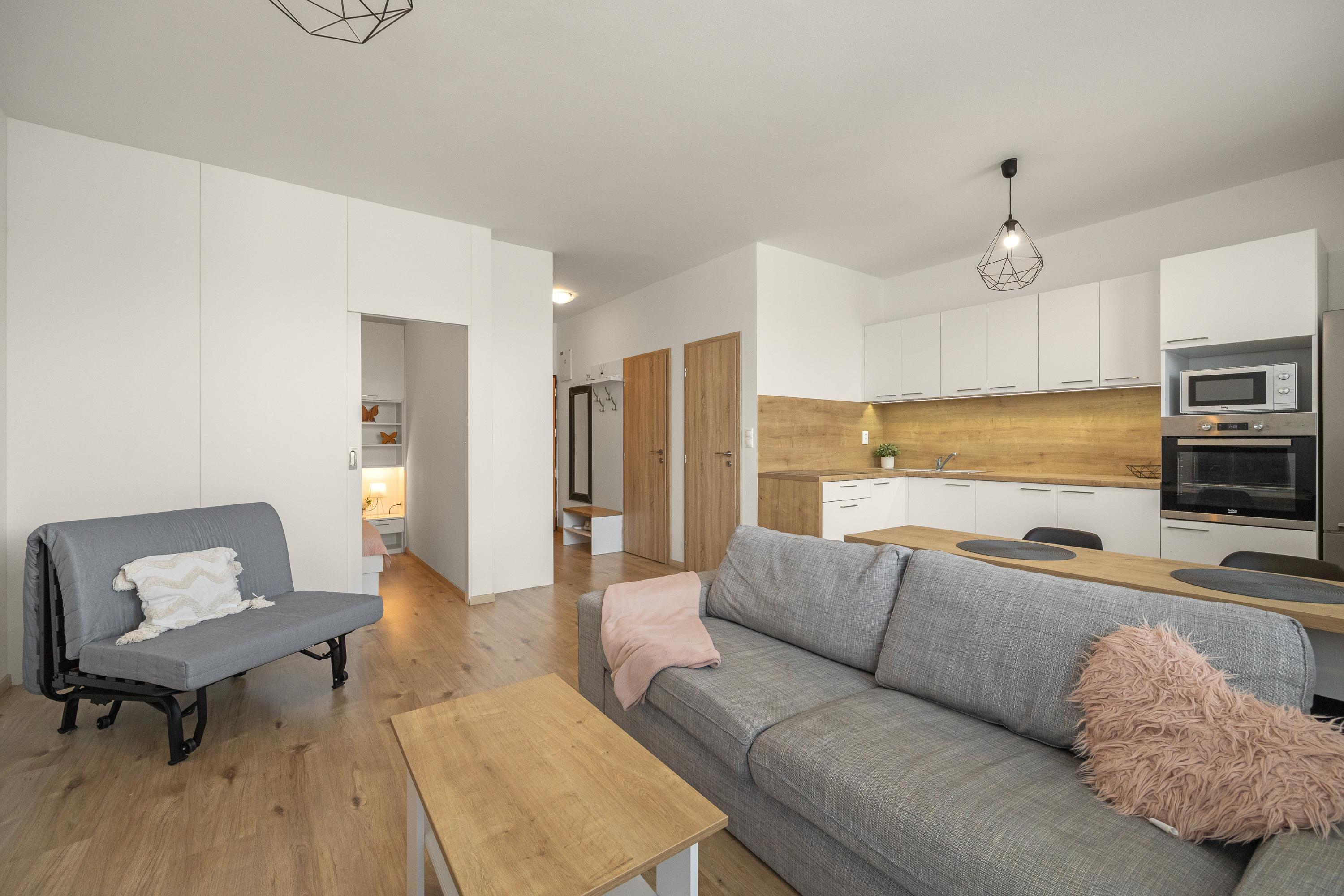 Krásny a moderný 1,5-izbový byt v Slovenskom Grobe