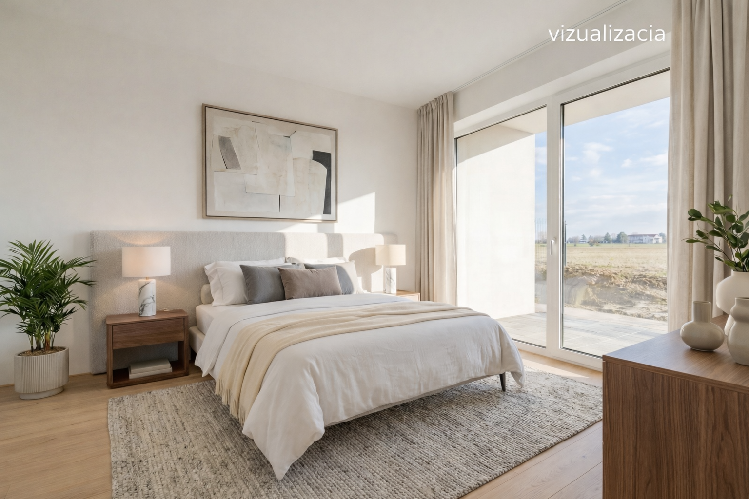 Veľkometrážny 2-izbový byt v novostavbe so záhradkou na predaj, Cífer-Pác