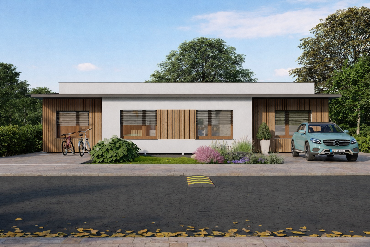 Na predaj dva praktické moderné 4-izbové domy v slepej uličke v obci Voderady