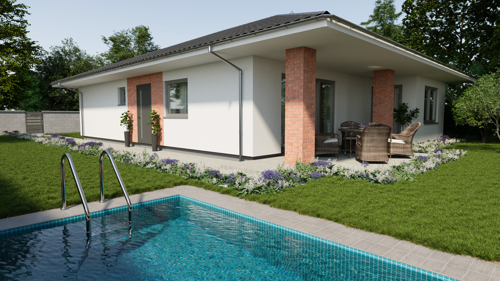 Na predaj nadštandardný moderný 4-izbový rodinný dom s garážou a tepelným čerpadlom, Hrubá Borša