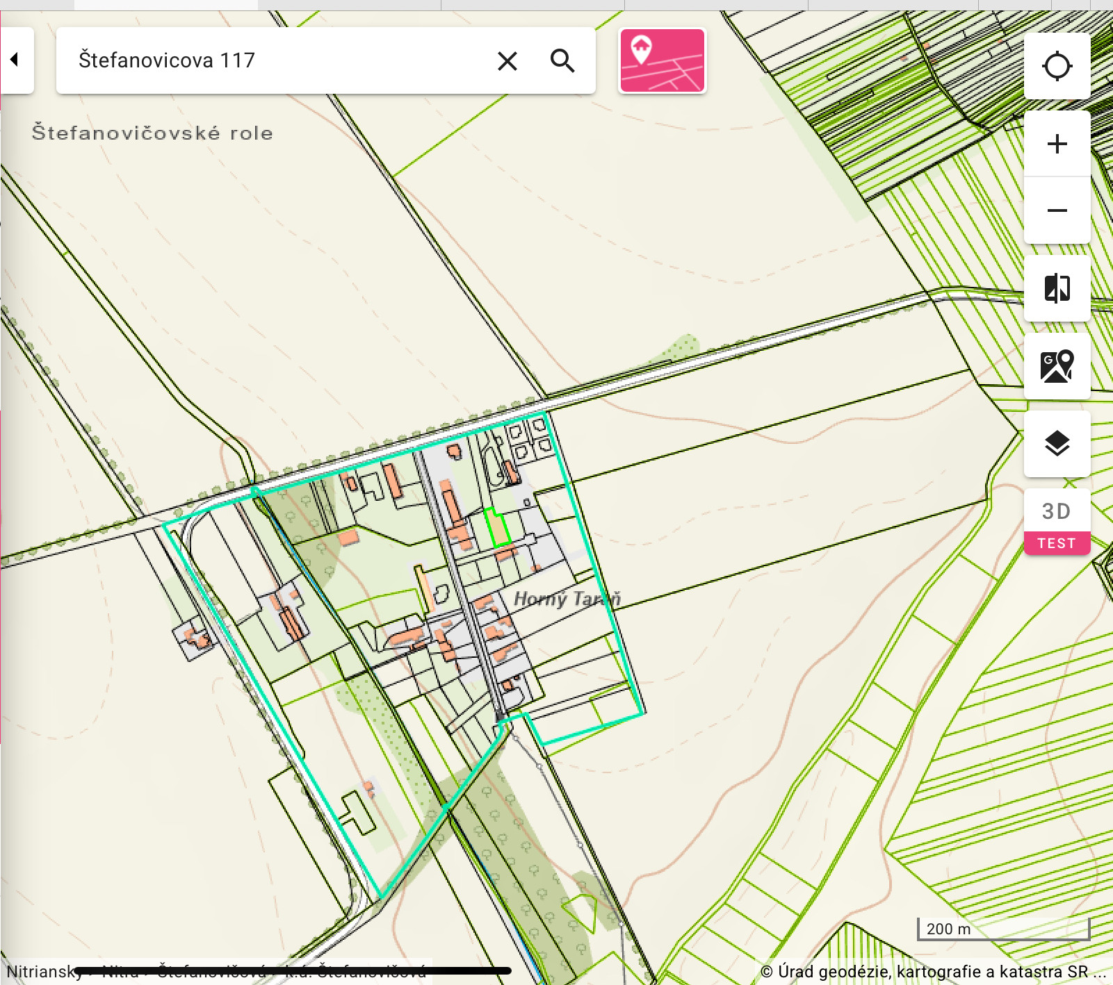 Pozemky na predaj na výstavbu RD- k.ú. Štefanovičová, Nitra