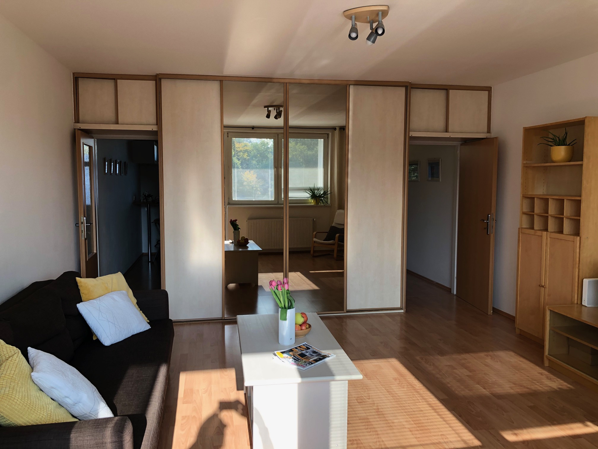 Na PRENÁJOM slnečný 1 izbový byt (44 m2) s veľkým  balkónom, Bratislava Petržalka