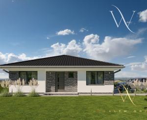 Kvetoslavov, okr. DS – na predaj POSLEDNÁ NOVOSTAVBA samostatného, 4i. tehlového RD – bungalov v súkromnej ulici, len 15 min. od Bratislavy