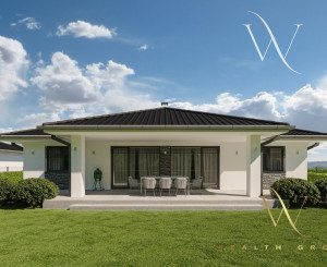 Kvetoslavov, okr. DS – POSLEDNÝ VOĽNÝ! - na predaj samostatná NOVOSTAVBA 5 izbového, tehlového RD – bungalov v súkromnej ulici, len 15 min. od Bratislavy