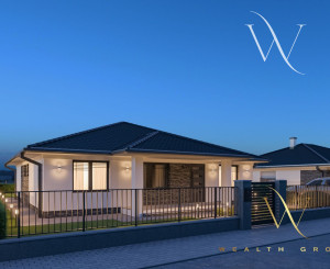 Kvetoslavov, okr. DS – POSLEDNÝ VOĽNÝ! - na predaj samostatná NOVOSTAVBA 5 izbového, tehlového RD – bungalov v súkromnej ulici, len 15 min. od Bratislavy