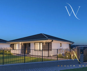 Kvetoslavov, okr. DS – POSLEDNÝ VOĽNÝ! - na predaj samostatná NOVOSTAVBA 5 izbového, tehlového RD – bungalov v súkromnej ulici, len 15 min. od Bratislavy