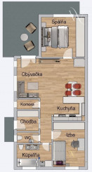 REZERVOVANÝ Na predaj 3 izbový bungalov v novej lokalite v obci Láb