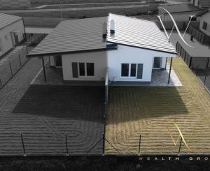 REZERVOVANÝ Na predaj 3 izbový bungalov v obci Láb, okr. Malacky, 2 parkovacie miesta.