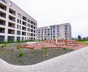 TRNAVA – NA PRENÁJOM nový 2 izbový byt s garážovým státím v lukratívnom a modernom projekte PRÚDY.