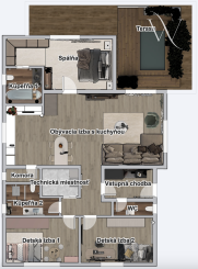 Na predaj krásny 4 izbový bungalov v obci Láb