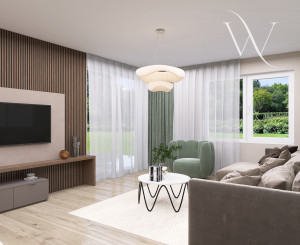 Na predaj 4izbový bungalov v obci Láb, okr. Malacky, 4 parkovacie miesta.