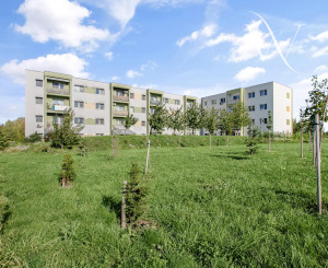 Na predaj slnečný 2-izbový byt s vlastným parkovacím miestom v obci Šelpice