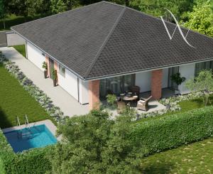 Na predaj nadštandardný moderný 4-izbový rodinný dom s garážou a tepelným čerpadlom, Hrubá Borša