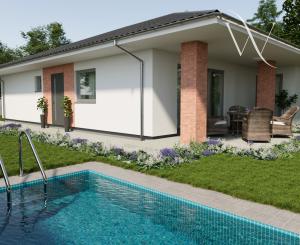 Na predaj nadštandardný moderný 4-izbový rodinný dom s garážou a tepelným čerpadlom, Hrubá Borša