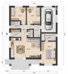 Na predaj nadštandardný moderný 4-izbový rodinný dom s garážou a tepelným čerpadlom, Hrubá Borša