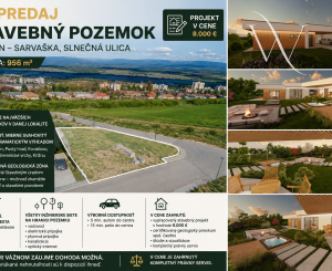 Na predaj stavebný pozemok s projektom – Zvolen Sarvaška