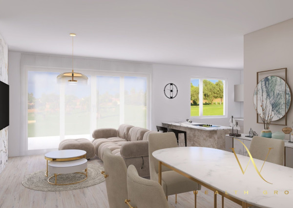 Kvetoslavov, okr. DS – na predaj samostatná NOVOSTAVBA 4 izbového, tehlového RD – bungalov v súkromnej ulici, len 15 min. od Bratislavy