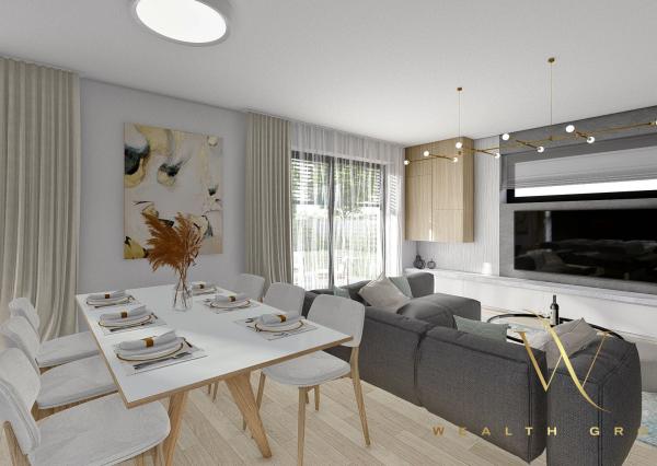 Jelka, okr. GA – POSLEDNÉ 2 RD VOĽNÉ! na predaj SKOLAUDOVANÉ samostatné, tehlové novostavby 4 izbových RD