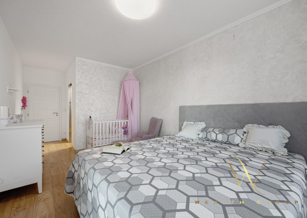 REZERVOVANÝ Senec (časť Senec Gardens) – na predaj novostavba 2 izbového nadšandardného bytu s parkovacím státim, loggiou a vlastným kúrením