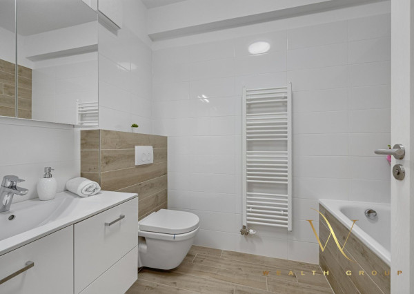 REZERVOVANÝ Senec (časť Senec Gardens) – na predaj novostavba 2 izbového nadšandardného bytu s parkovacím státim, loggiou a vlastným kúrením