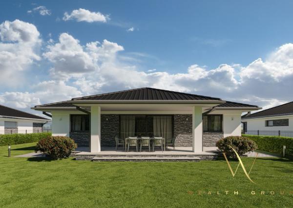 Kvetoslavov, okr. DS – na predaj POSLEDNÁ NOVOSTAVBA samostatného, 4i. tehlového RD – bungalov v súkromnej ulici, len 15 min. od Bratislavy