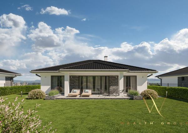 Kvetoslavov, okr. DS – na predaj POSLEDNÁ NOVOSTAVBA samostatného, 4i. tehlového RD – bungalov v súkromnej ulici, len 15 min. od Bratislavy