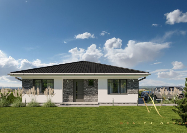 Kvetoslavov, okr. DS – POSLEDNÝ VOĽNÝ! - na predaj samostatná NOVOSTAVBA 5 izbového, tehlového RD – bungalov v súkromnej ulici, len 15 min. od Bratislavy