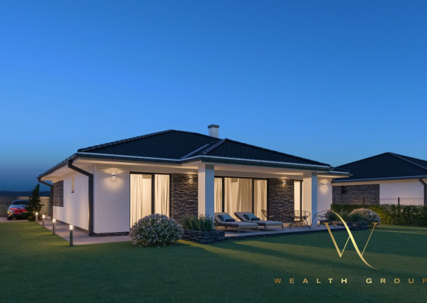 Kvetoslavov, okr. DS – POSLEDNÝ VOĽNÝ! - na predaj samostatná NOVOSTAVBA 5 izbového, tehlového RD – bungalov v súkromnej ulici, len 15 min. od Bratislavy