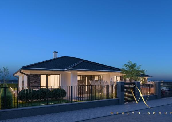 Kvetoslavov, okr. DS – na predaj samostatná NOVOSTAVBA 4 izbového, tehlového RD – bungalov v súkromnej ulici, len 15 min. od Bratislavy