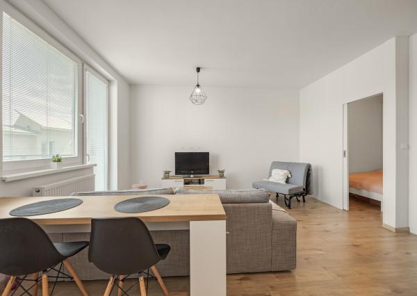 REZERVOVANÉ Krásny a moderný 1,5-izbový byt v Slovenskom Grobe