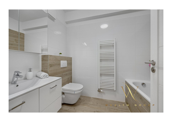 REZERVOVANÉ Senec (časť Senec Gardens) – na predaj novostavba 2 izbového nadšandardného bytu s parkovacím státim, loggiou a vlastným kúrením