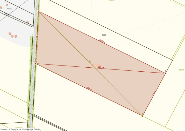 Rozľahlý pozemok na predaj v obci Kostolná pri Dunaji