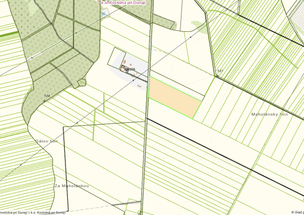 Rozľahlý pozemok na predaj v obci Kostolná pri Dunaji