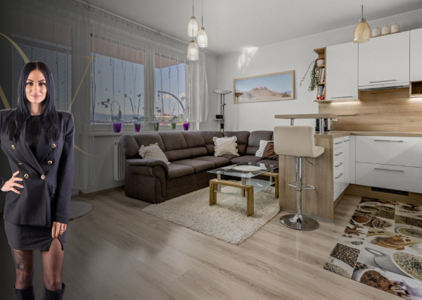 Slnečný 3-izbový byt s výhľadom na Karpaty v Slovenskom Grobe