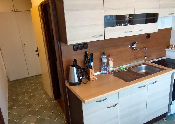 Kráľová pri Senci, okr. Senec – NA PREDAJ čiastočne zrekonštruovaný 2 izbový byt s vlastným kúrením a garážou.