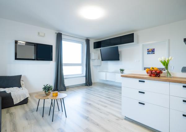 Na PREDAJ moderný 3-izbový byt s balkónom (87,56 m2) a dvoma garážovými státiami v novostavbe TAMMI, Bratislava Dúbravka