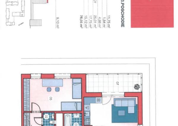 Na PREDAJ moderný 3-izbový byt s balkónom (87,56 m2) a dvoma garážovými státiami v novostavbe TAMMI, Bratislava Dúbravka