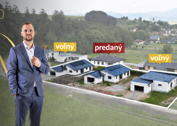 Na predaj moderné nízkoenergetické rodinné domy v obci Valča