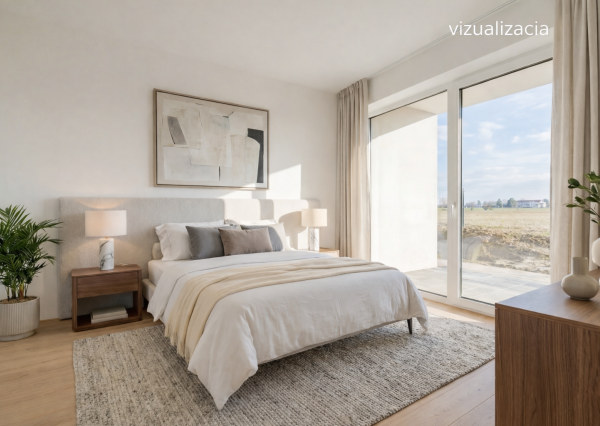 Veľkometrážny 2-izbový byt v novostavbe so záhradkou na predaj, Cífer-Pác