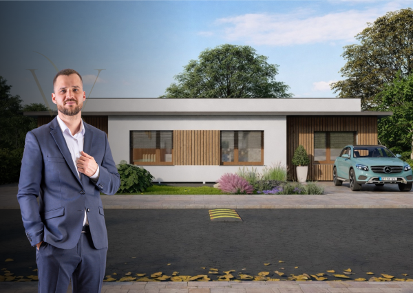 Na predaj dva praktické moderné 4-izbové domy v slepej uličke v obci Voderady