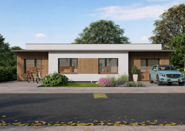 Na predaj dva praktické moderné 4-izbové domy v slepej uličke v obci Voderady