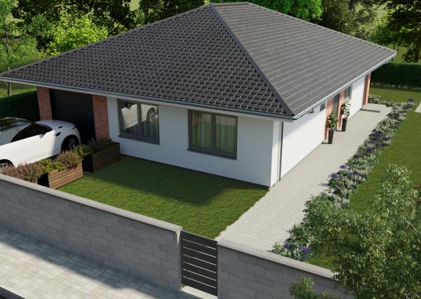 Na predaj nadštandardný moderný 4-izbový rodinný dom s garážou a tepelným čerpadlom, Hrubá Borša