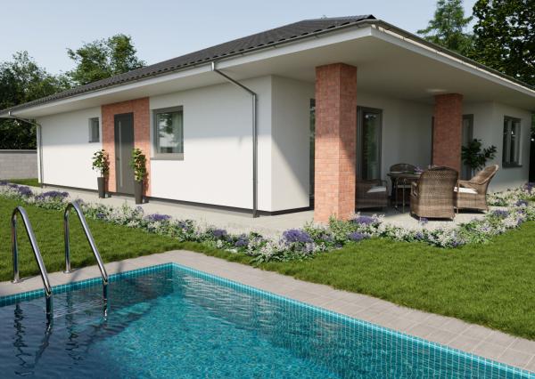 Na predaj nadštandardný moderný 4-izbový rodinný dom s garážou a tepelným čerpadlom, Hrubá Borša