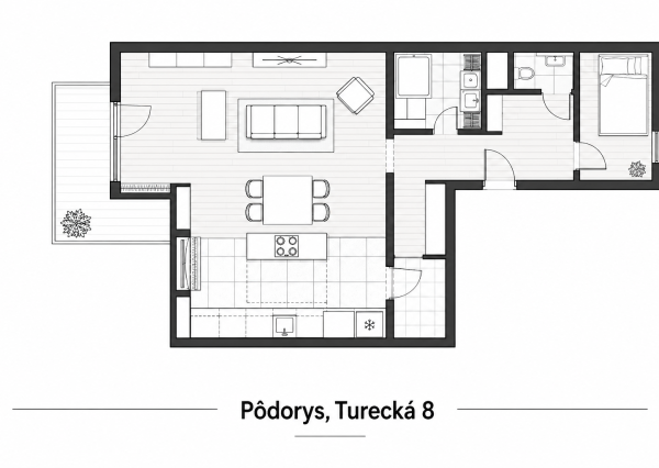 Priestranný 2-izbový byt úplnom centre mesta Senec na predaj