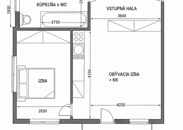 Na predaj príjemný 2-izbový byt v obľúbenej lokalite Most pri Bratislave