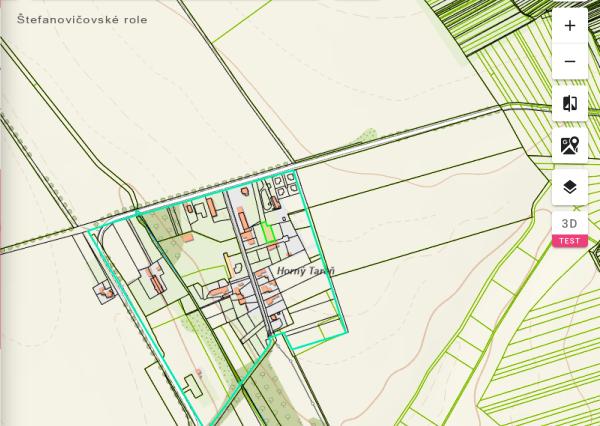 Pozemky na predaj na výstavbu RD- k.ú. Štefanovičová, Nitra