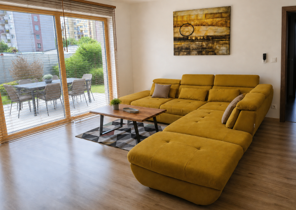 Na predaj výnimočný 3-izbový byt s 94 m² predzáhradkou, parkovaním a možnosťou dvoch garáží v Dunajskej Strede